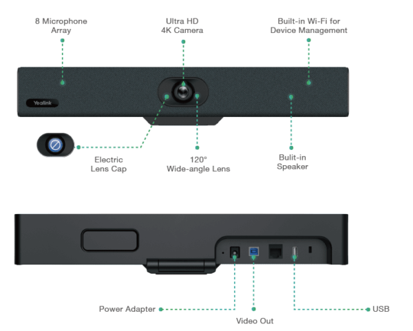 Thiết bị hội nghị Video Bar Yealink UVC34